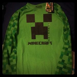 Youth large Minecraft long sleeve shirt